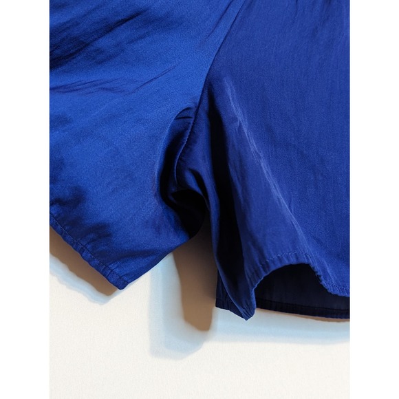 loft comfy romper shorts royal blue sleeveless womens extra small xs - Picture 6 of 8